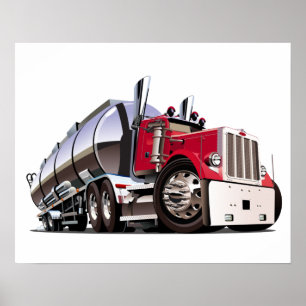 Poster Camion de caricatures