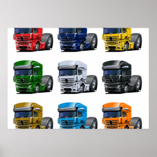 Poster Camion de dessin