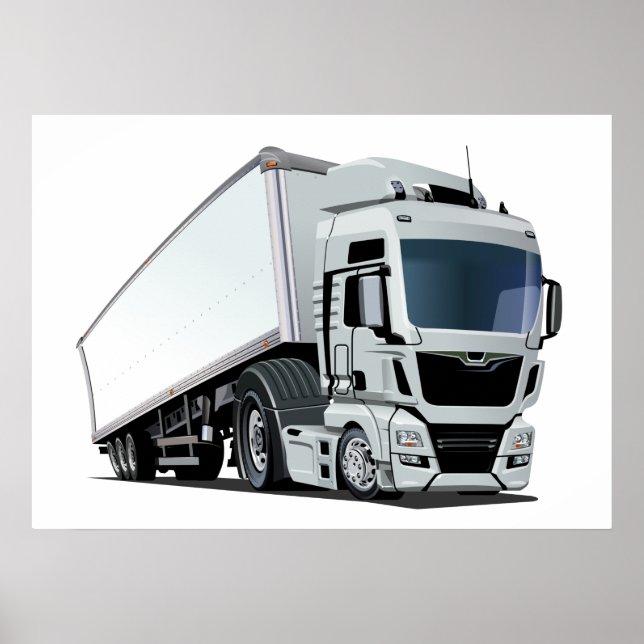 Poster Camion de dessin (Devant)
