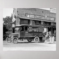 Camion de livraison de quincaillerie, 1924. Photo