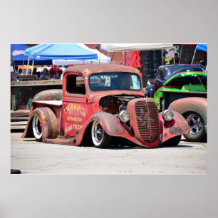 Poster Camion de ramassage Rat Rod