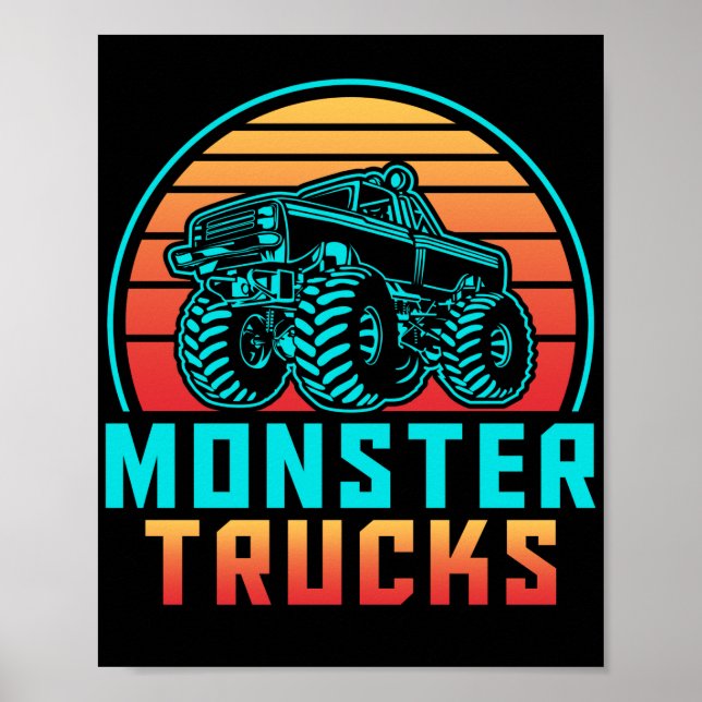 Poster Camion de Retro Vintage (Devant)