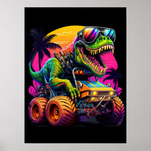 Poster Camion Dino Monster