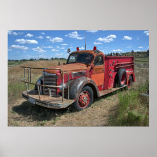 Poster CAMION INTERNATIONAL D'INCENDIE DE HARVESTER c. 19