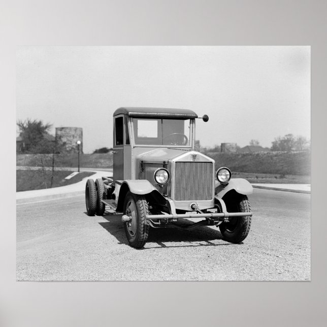 Poster Camion lourd, 1925. Photo vintage (Devant)