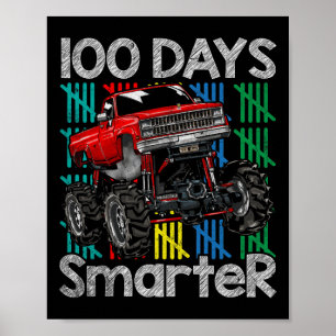 Poster Camion Monster 100 Jours Enfants plus intelligents