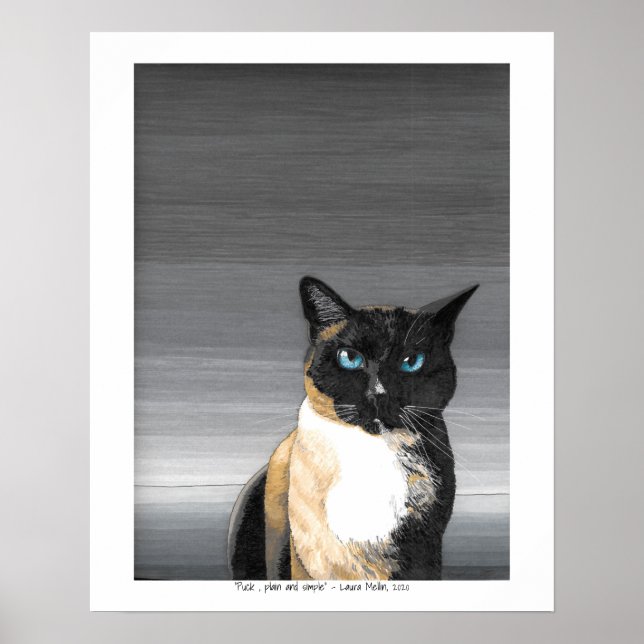 Poster Camion, plat et simple (Devant)