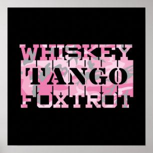 Poster Camion rose Foxtrot Tango Whiskey Militaire