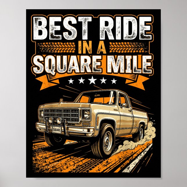 Poster Camion Squarebody (Devant)