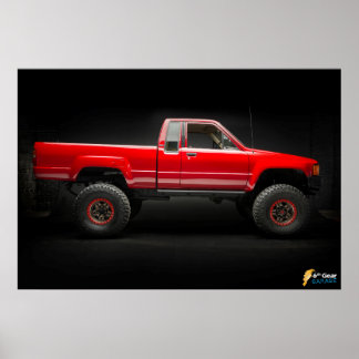 Poster Camion Toyota 4x4 1985