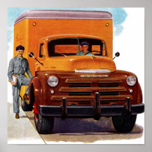 Poster camionneur camionneur camionneur