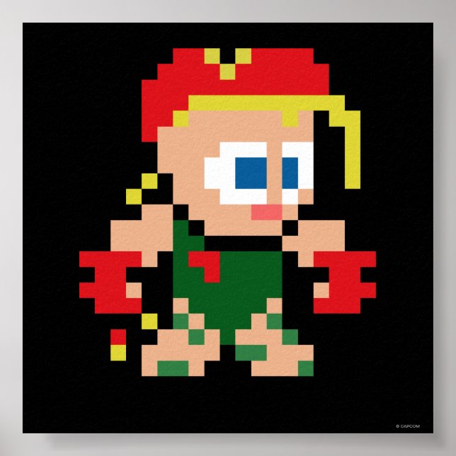 Poster Cammy à 8 bits (Devant)