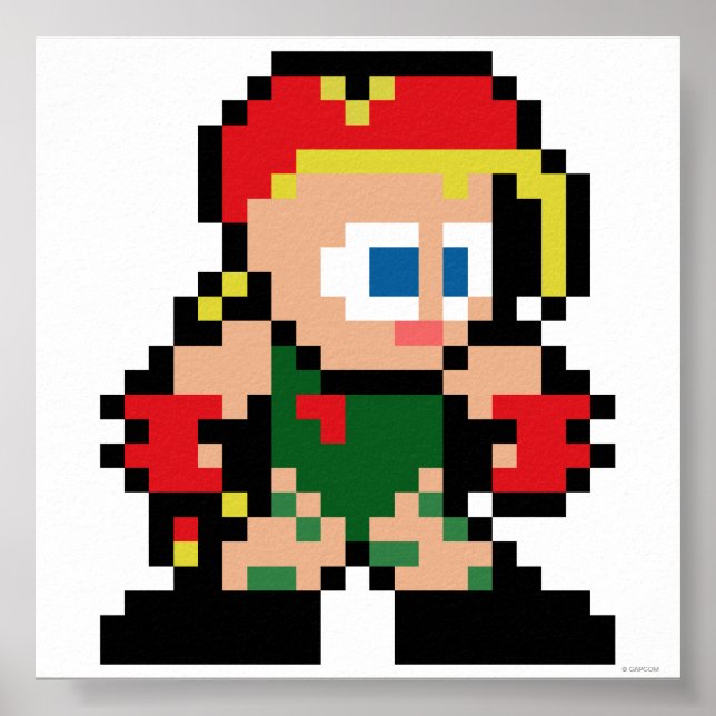 Poster Cammy à 8 bits (Devant)