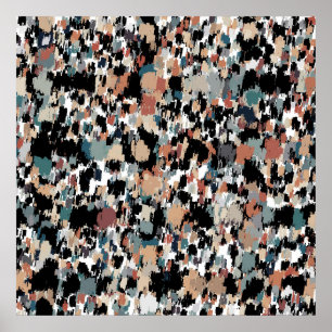 Poster Camo Abstrait en mosaïque