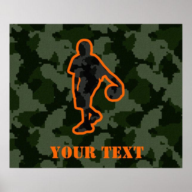 Poster Camo Basketball (Devant)