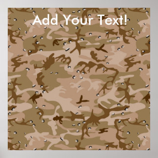 Poster Camo du désert