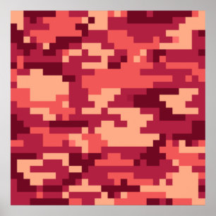 POSTER CAMO NUMÉRIQUE DÉSERT MARTIAN / CAMOUFLAGE
