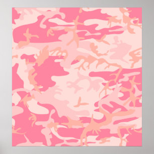 Poster Camo rose - Camo féminin