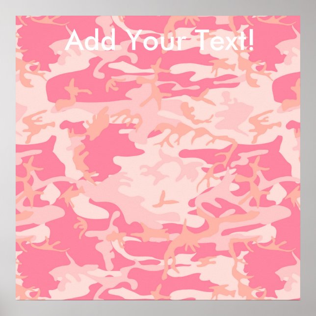 Poster Camo rose Manly (Devant)