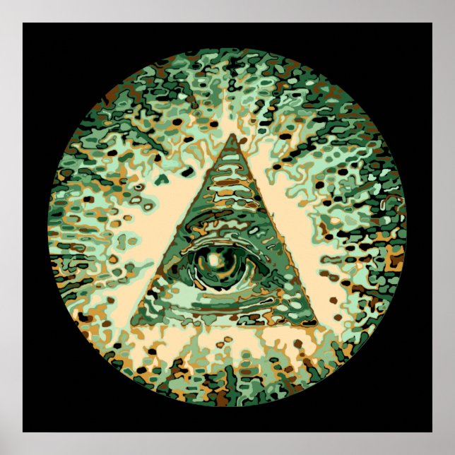 Poster Camouflage cool et unique Illuminati (Devant)