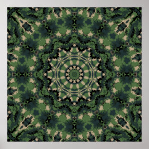 Poster Camouflage d'été Kaleidoscope