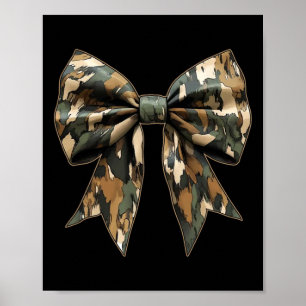 Poster Camouflage Girls Camo Bow Camo Coquette Bow Huntin
