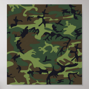 Poster Camouflage vert