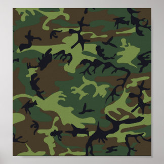 Poster Camouflage vert
