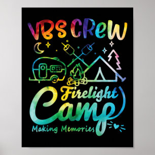 Poster Camp Vbs Crew Camp Firelight École Biblique de Vac