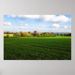 Poster Campagne anglaise d'automne - Personnalisé