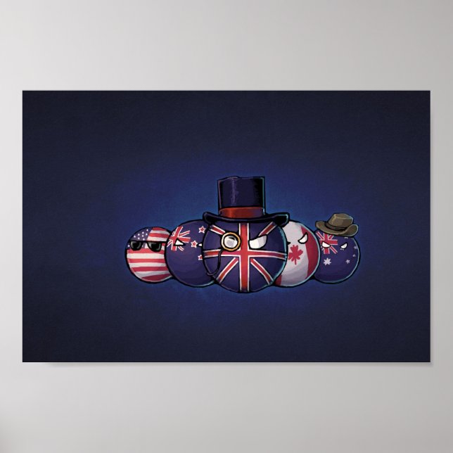 Poster Campagne anglo-saxonne (Devant)