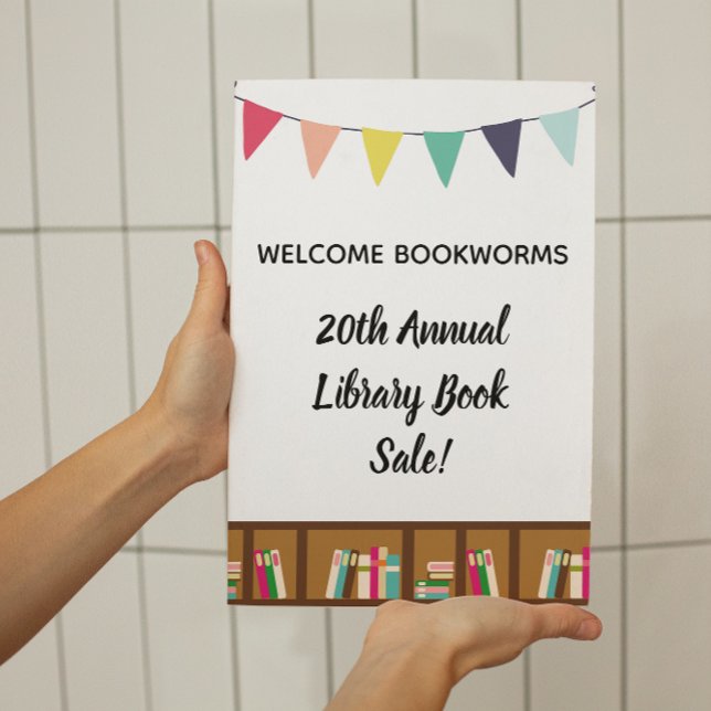 Poster Campagne de collecte de fonds de la fête de Bookwo (Créateur téléchargé)
