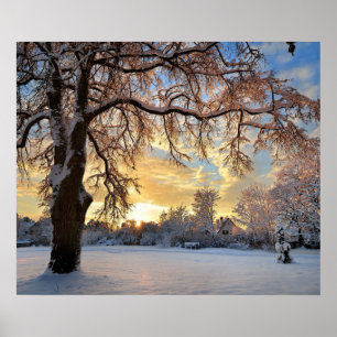 Poster Campagne D'Hiver En Lettonie