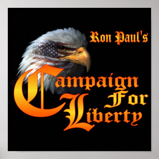 Poster Campagne Ron Paul Eagle EYE pour la liberté