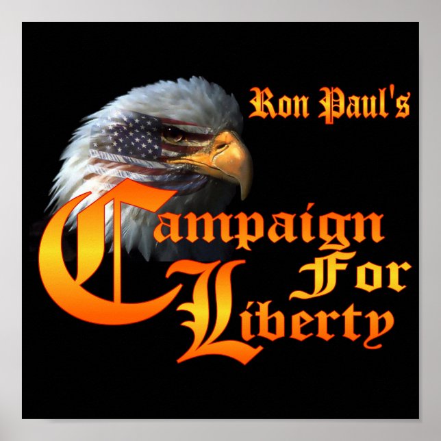 Poster Campagne Ron Paul Eagle EYE pour la liberté (Devant)