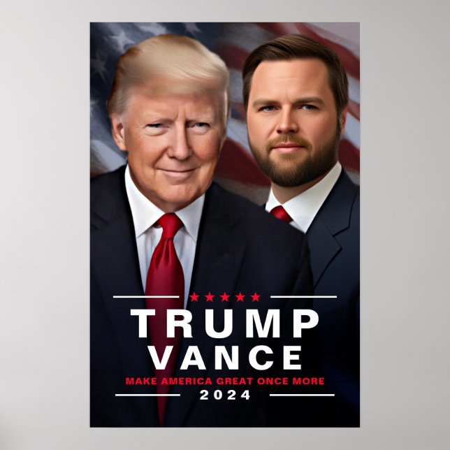 Poster Campagne Trump Vance 2024 Collectible (Devant)