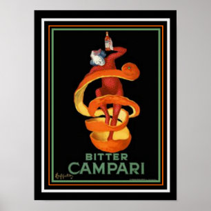 Poster Campari amer Cappiello Imprimer 12 x 16