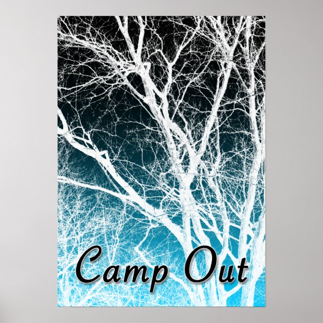 Poster campement dehors : arbre fantôme (Devant)