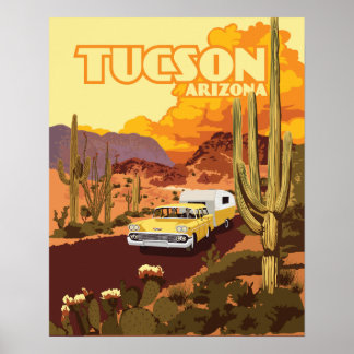 Poster Camper 20 x 16 pouces