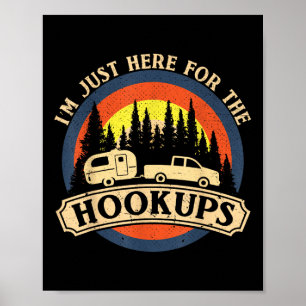 Poster Camping drôle juste ici pour les rencontres Campin