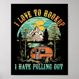 Poster Camping J'adore Me Brancher Je Déteste Sortir La C