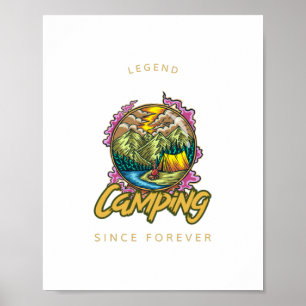 Poster Camping Legend Since Forever