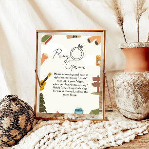 Poster Camping ring jeu ne dites pas la mariée