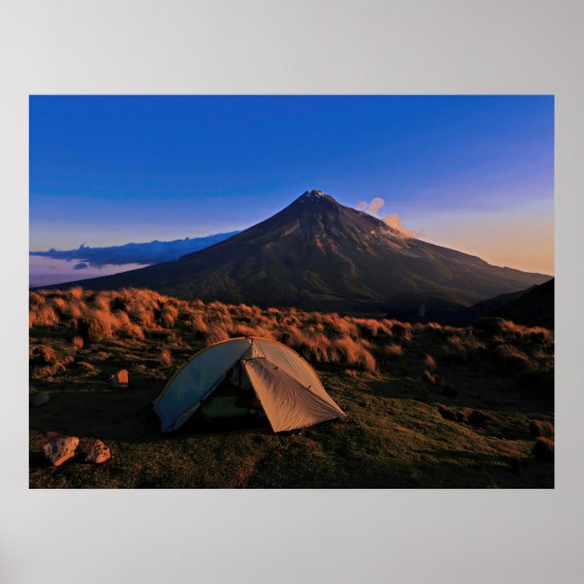 Poster Camping Taranaki (Devant)