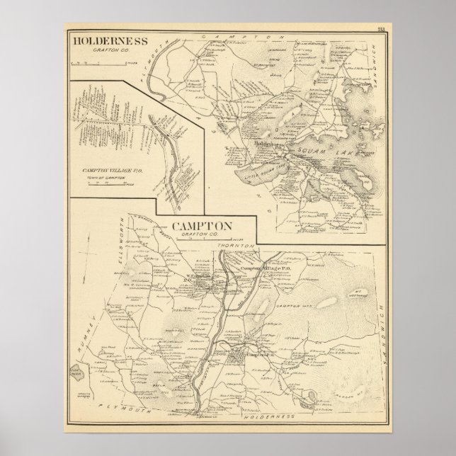 Poster Campton, terrain (Devant)