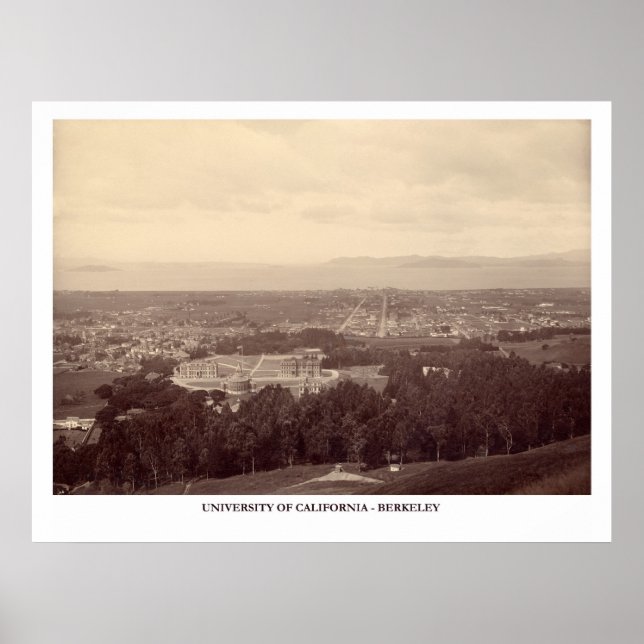 Poster Campus de Cal Berkeley Photo 1888 (Devant)