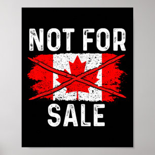 Poster Canada 51e État Pas à Vendre 2025 Trump Rétro Vi