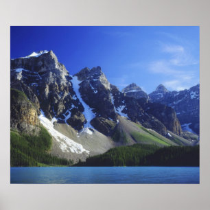 Poster Canada, Alberta, parc national de Banff, Moraine