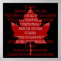 Poster Canada Anthem Souvenir Imprimer