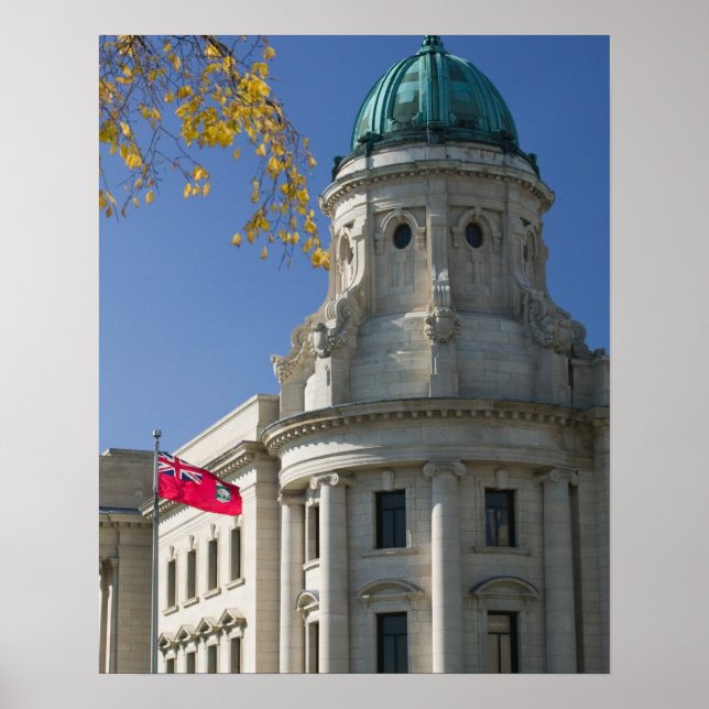 Poster CANADA, Manitoba, Winnipeg : Les tribunaux, (Devant)